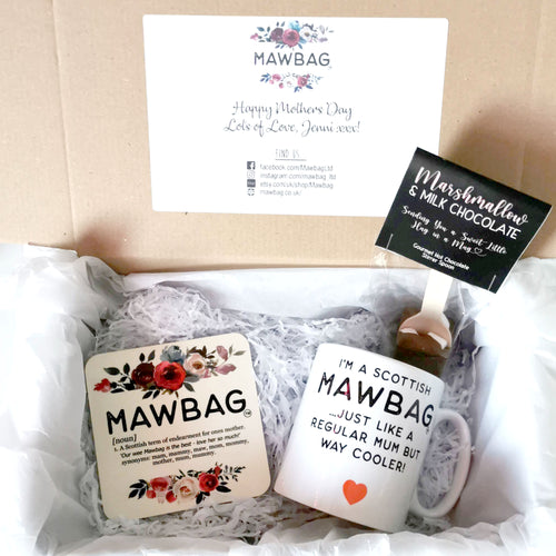 Scottish Mawbag | Mothers Day Gift Set | Gifts for Mum | Mum Birthday Gift | Mum Gift Box | Mum Gift | Mum Coaster | Mum Mug Funny