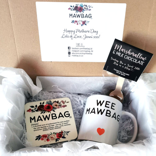 Wee Mawbag | Mothers Day Gift Set | Gifts for Mum | Mum Birthday Gift | Mum Gift Box | Mum Gift | Mum Coaster | Mum Mug Funny