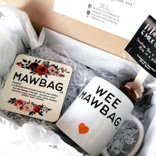 Load image into Gallery viewer, Wee Mawbag | Mothers Day Gift Set | Gifts for Mum | Mum Birthday Gift | Mum Gift Box | Mum Gift | Mum Coaster | Mum Mug Funny