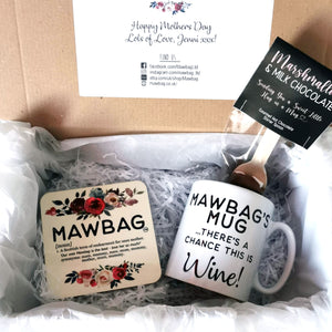 Mawbag Wine | Mothers Day Gift Set | Gifts for Mum | Mum Birthday Gift | Mum Gift Box | Mum Gift | Mum Coaster | Mum Mug Funny